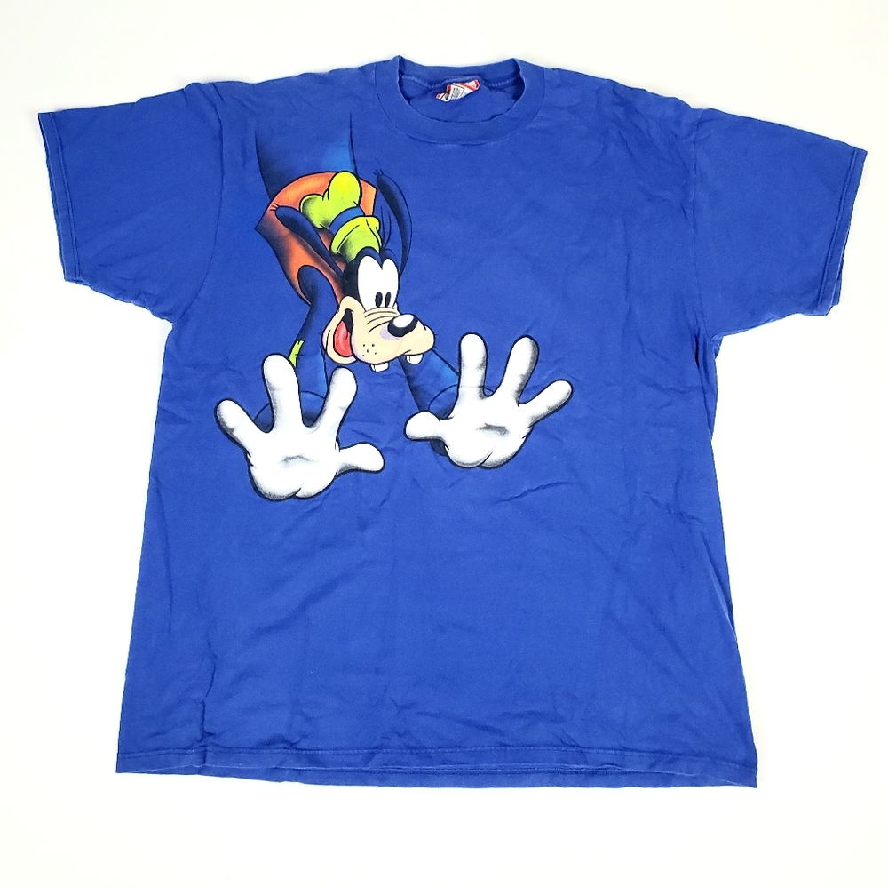 Vintage Disney Design One Size Goofy Blue T-Shirt